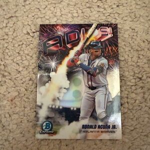 Ronald Acuña Jr. 'Adios' Baseball Card - Chrome